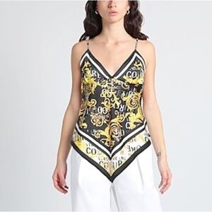 Versace Jeans Couture logo print scarf cami size 4